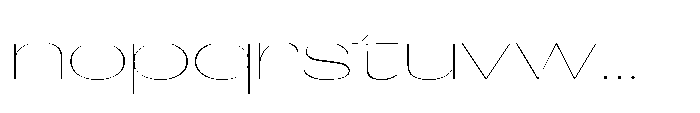 Orelo Text Expanded Thin Font LOWERCASE