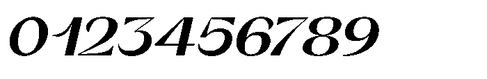 Orelo Text Extended Black Italic Font OTHER CHARS