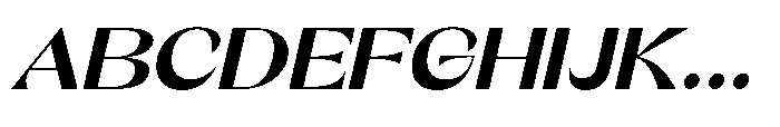 Orelo Text Extended Black Italic Font