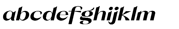 Orelo Text Extended Black Italic FONT