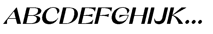 Orelo Text Extended Bold Italic Font