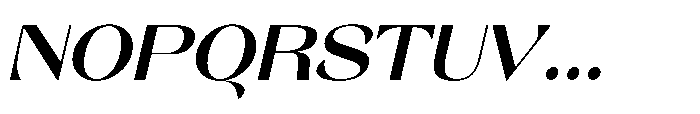 Orelo Text Extended Bold Italic Font UPPERCASE