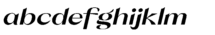 Orelo Text Extended Bold Italic FONT