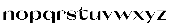 Orelo Text Extended Bold Font LOWERCASE