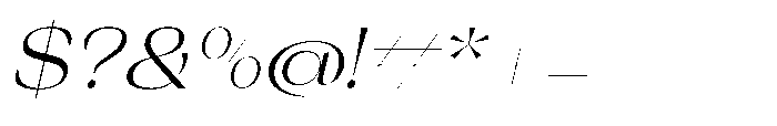 Orelo Text Extended Italic Font OTHER CHARS