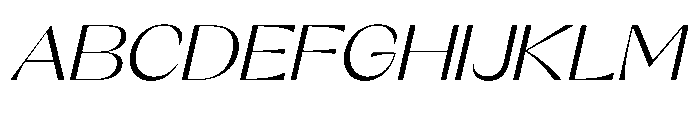 Orelo Text Extended Italic Font