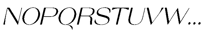 Orelo Text Extended Italic Font UPPERCASE