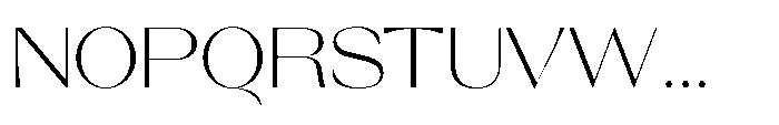 Orelo Text Extended Light Font UPPERCASE