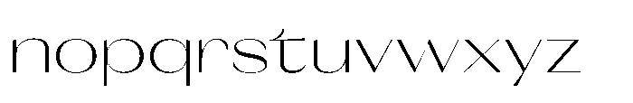 Orelo Text Extended Light Font LOWERCASE
