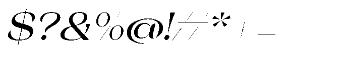 Orelo Text Extended Medium Italic Font OTHER CHARS
