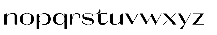 Orelo Text Extended Medium Font LOWERCASE