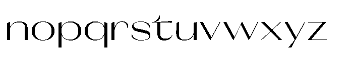 Orelo Text Extended Regular Font LOWERCASE