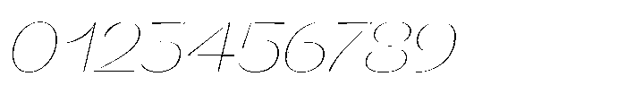 Orelo Text Extended Thin Italic Font OTHER CHARS