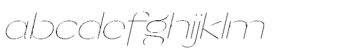 Orelo Text Extended Thin Italic FONT