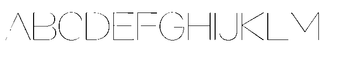 Orelo Text Extended Thin Font UPPERCASE