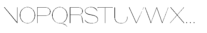 Orelo Text Extended Thin Font UPPERCASE