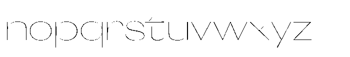 Orelo Text Extended Thin Font LOWERCASE