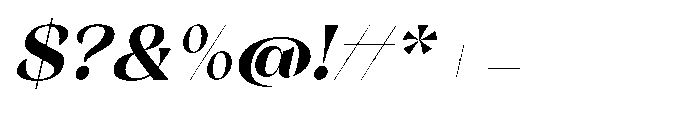 Orelo Text Standard Black Italic Font OTHER CHARS