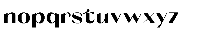Orelo Text Standard Black Font LOWERCASE