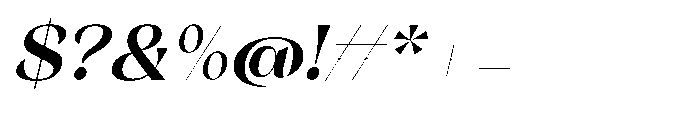 Orelo Text Standard Bold Italic Font OTHER CHARS