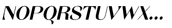 Orelo Text Standard Bold Italic Font UPPERCASE