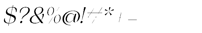 Orelo Text Standard Italic Font OTHER CHARS