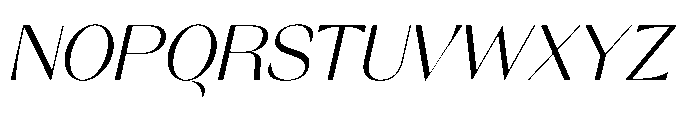 Orelo Text Standard Italic Font UPPERCASE