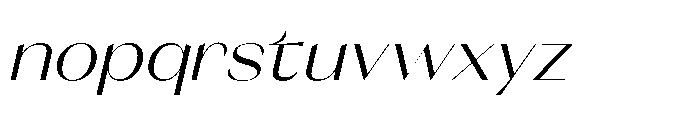 Orelo Text Standard Italic Font LOWERCASE