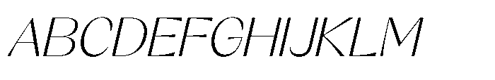 Orelo Text Standard Light Italic Font UPPERCASE