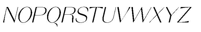 Orelo Text Standard Light Italic Font UPPERCASE