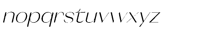 Orelo Text Standard Light Italic Font LOWERCASE