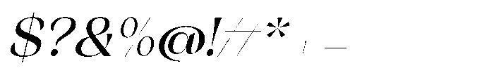 Orelo Text Standard Medium Italic Font OTHER CHARS