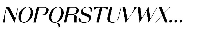 Orelo Text Standard Medium Italic Font UPPERCASE