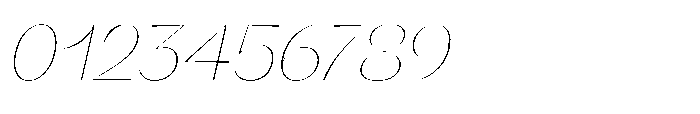 Orelo Text Standard Thin Italic Font OTHER CHARS