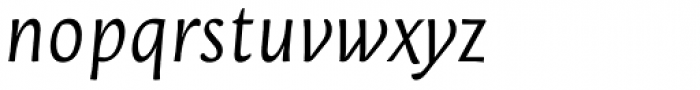Orenga Book Italic Font LOWERCASE