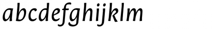 Orenga Medium Italic Font LOWERCASE