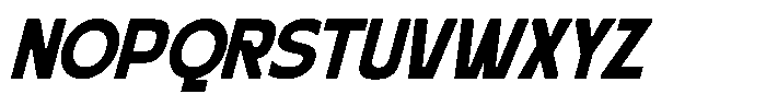 Orenza Bold Italic Font UPPERCASE