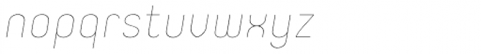 Orev Edge-Thin Italic Font LOWERCASE