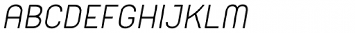 Orev SemiLight Italic Font UPPERCASE