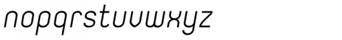 Orev SemiLight Italic Font LOWERCASE
