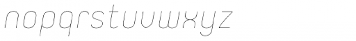 Orev Thin Italic Font LOWERCASE