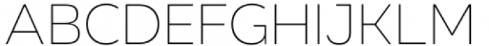 Organetto Thin Font LOWERCASE