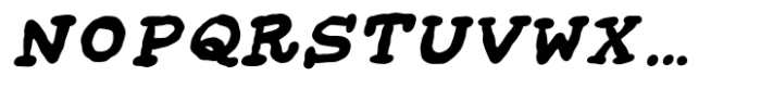 Organic Garbage Italic Font UPPERCASE