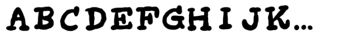 Organic Garbage Regular Font UPPERCASE