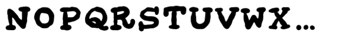 Organic Garbage Regular Font UPPERCASE