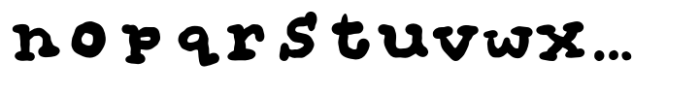 Organic Garbage Regular Font LOWERCASE