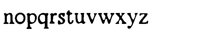 Organic Grain Regular Font LOWERCASE