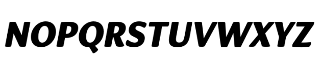 Organic Pro Black Italic Font UPPERCASE