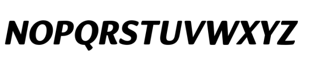 Organic Pro Bold Italic Font UPPERCASE