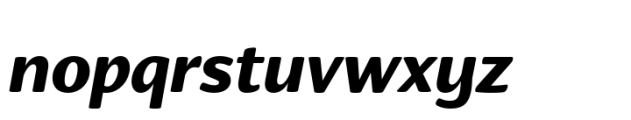 Organic Pro Bold Italic Font LOWERCASE